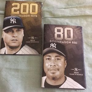 Collectible NY Yankees pocket calendar set 2 2008